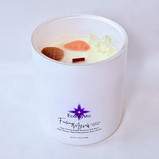 Feeling Myself | Crystal Candle for Self-Love | 12.22oz