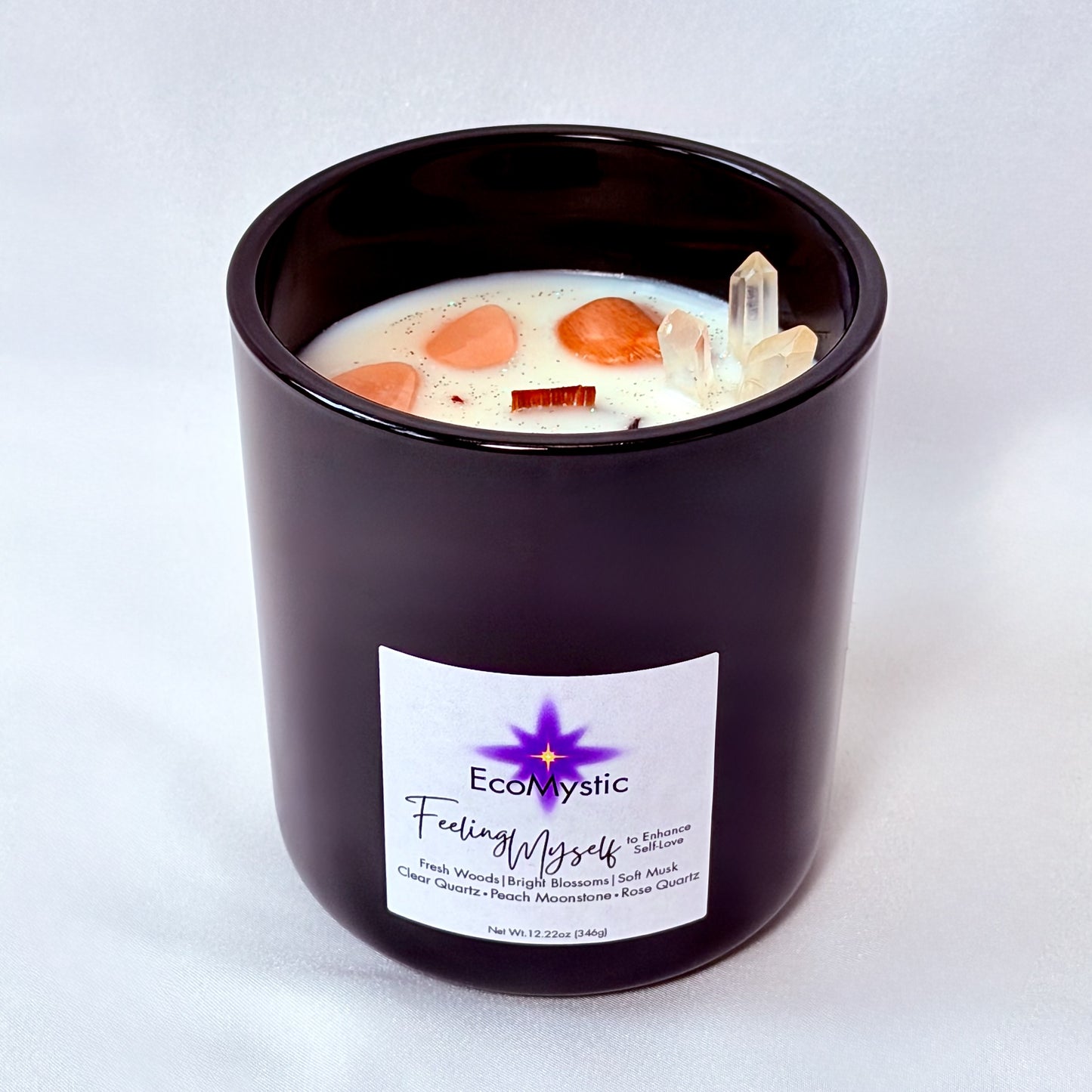 Feeling Myself | Crystal Candle for Self-Love | 12.22oz