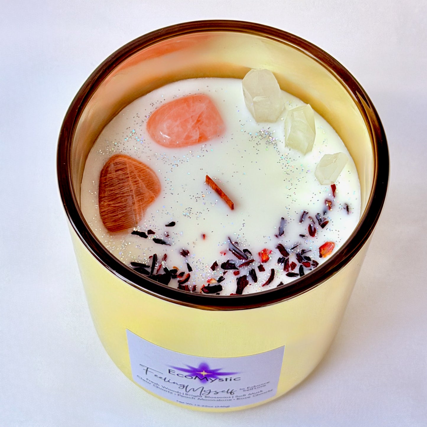 Feeling Myself | Crystal Candle for Self-Love | 12.22oz